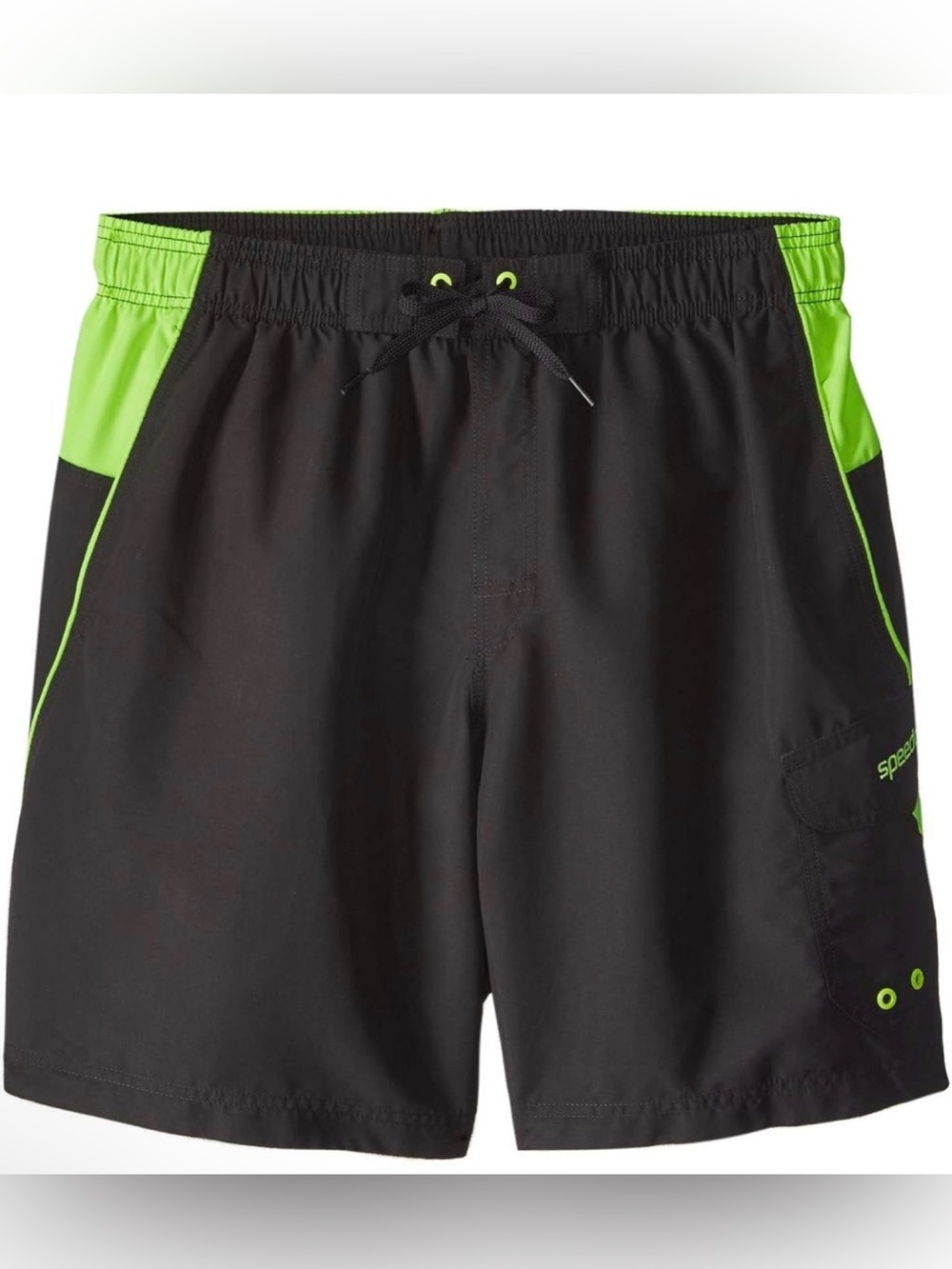 Men's Speedo gray/green board shorts size L *like new*